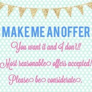 Any reasonable offer accepted..!